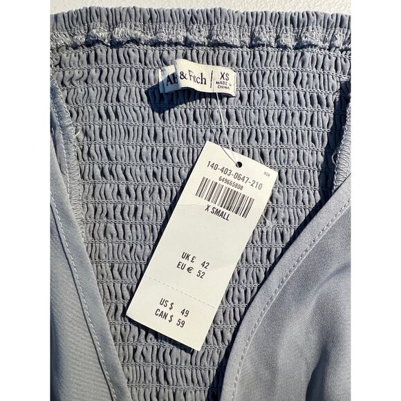 NWT Abercrombie & Fitch Top Cinched Ruched Blouse Regency Renaissance Romantic - Picture 5 of 6